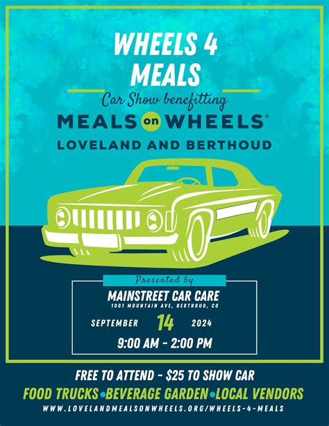 MainStreet Wheels 4 Meals Car Show Fundraiser to Support Meals .